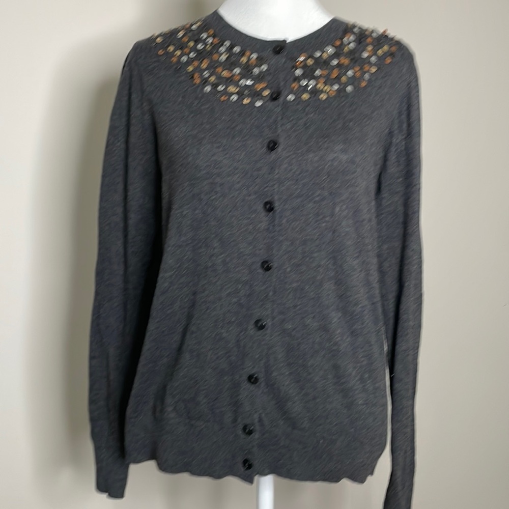 LOFT Outlet Sequin Cardigan
